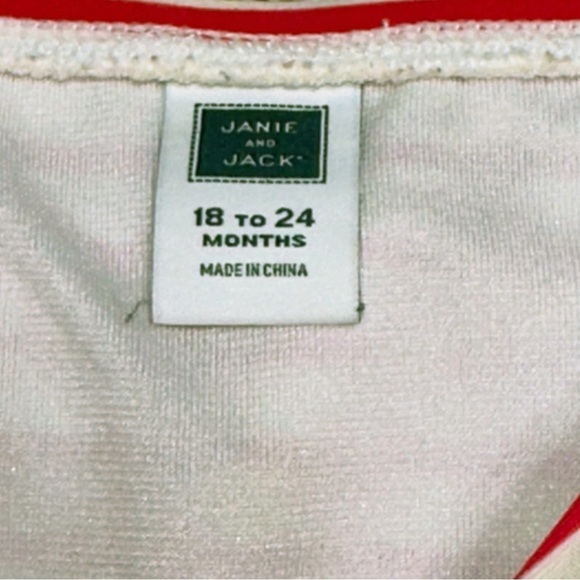 Janie and Jack Pink and White Bikini Set Size 18-24 M - Picture 2 of 13